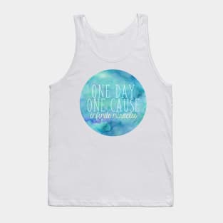 One Day, One Cause Dark Watercolor Tank Top